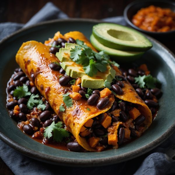 Sweet potato blackbean enchilada